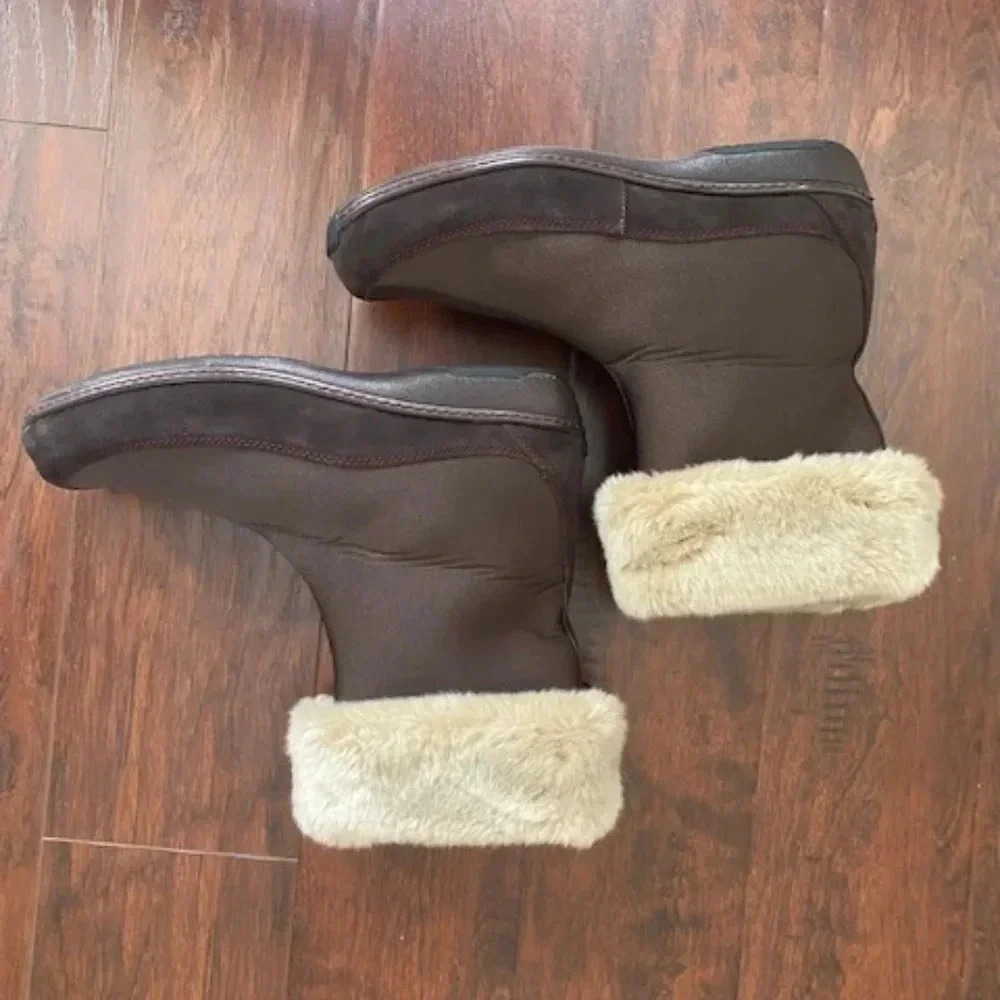 Aetrex Berries Women's Brown Water Resistant Mid Calf Boots Size 10.5 - Picture 10 of 13